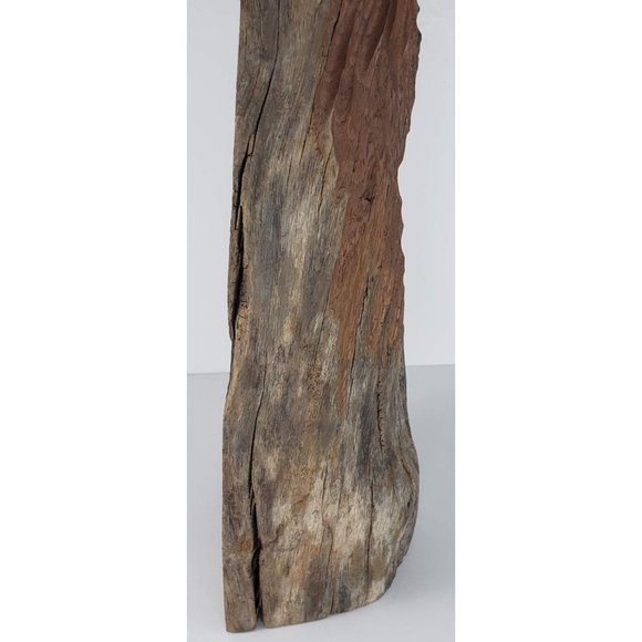 Wood Carved Tree Spirit Forest Gnome Wizard Bearded Man Folk Art 18" - Picture 8 of 9